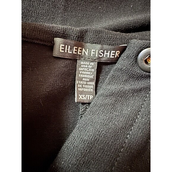 Eileen Fisher Women’s XS Snap Up Dark Blue Cardigan With Pockets Workwear - Picture 7 of 13